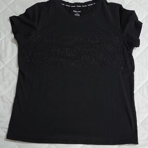 Calvin Klein Black Short Sleeve Tee L